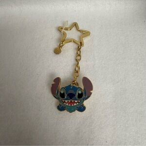 STITCH Clip Star Keychain Gold Color Tokyo Disneyland TDR Disney Japan